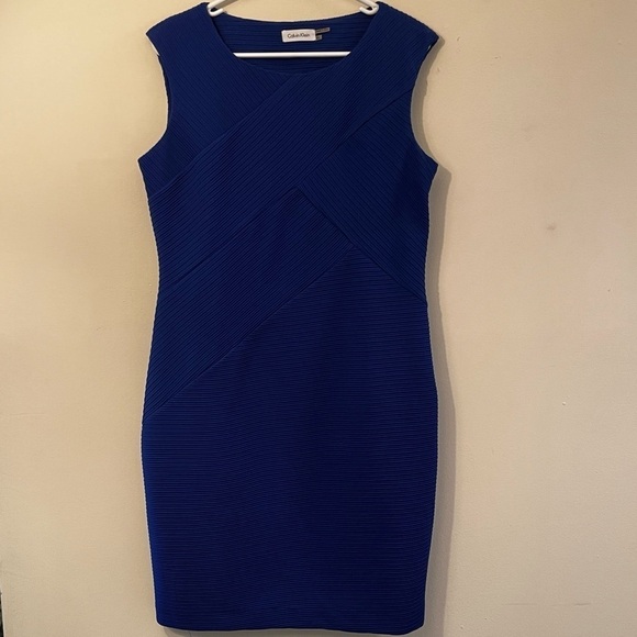 NWT Calvin Klein Sleeveless Body Con Dress - Picture 1 of 6
